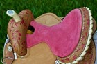 Western Leather Barrel Horse Saddle With Tack Set Youth Kids Trail Pony Saddle