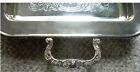 Vtg 13 5    Leonard Silver Plate Rectangular Footed Tray With Handles