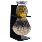  Deluxe Parker Faux Horn Handle Handmade Pure Badger Shave Brush Large 22mm Knot