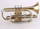 High Quality Bb Cornet Gold Lacquer With Free Case For Orchestra Jazz Brass Band