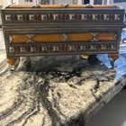 Moroccan Treasure Chest  Silver And Amber Box  Intricate Design  Hand Crafted 