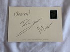 Bruno Mars Signed Autographed Selvarey Rum Postcard Gorilla Envelope Rare Promo