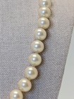 Vintage Faux Pearl Choker  14  Strand W Verified 14k White Gold Clasp  43 Pearls