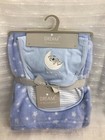 New Baby Blanket Gift Set  3 Pieces  2 Bibs   1 Blanket   Blue  Dream Collection