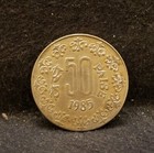 1985 India  republic  50 Paise  Calcutta  Km-65