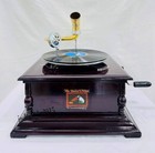 Hmv Working Gramophone Player Phonograph Vintage Look Vinyl Recorder Wind Up