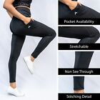 Yoga Pants For Women With Pockets High Waisted Leggings Workout Sports Running