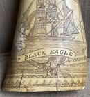 Faux Sperm Whale Tooth Scrimshaw Resin Black Eagle Artek Replica Museum Quality