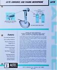 Vintage 1960 s Altec 687b Dynamic Microphone W Original Stand   Cable 633a   2