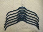 Huggable Hangers - Shirt Hangers - Velvet Teal - Chrome - Set Of 6