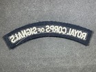 Ww2 Wwii British English Royal Corps Of Signals Shoulder Title Insignia Patch