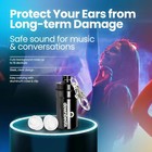 Discreet Clear Ear Plugs For Concerts   Noise Reduction  With Case