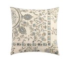 1 Pottery Barn Lilah Suzani Floral Cotton Pillow Sham Blue Multi Euro Size New