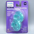 Philips Avent Super Soothie Pacifiers Teal 3-18 Months Two Packs Of 2 New