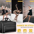 Shopsource 28  Rolling Dance Duffle Bag With Garment Rack