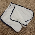 Gerber Terry Cloth Hooded Bath Towel Boys 30  X 25  White Football Baseball Kids