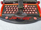 Vtg Marx Junior Dial Toy Typewriter W  Center Dial Knob Variant     Works 