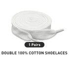 Fat Chunky Shoe Laces For Vans Knu Skool Skate Replacement Strings White
