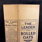 Antique Leader Brand Rolled Oats Box Flat Hastings Wholesale Grocery Co Pa 12 5 