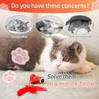 Interactive Cat Toys The Kitifish Rechargeable Automatic Cat Toy For Indoor Cats