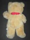 Vintage 1987 Eden Teddy Bear Brooks Tan Plush Red Bow Stuffed Animal Toy Nwt