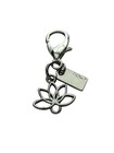 Coach Lotus Flower Mini Bag Charm Keychain - New 