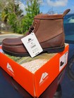 Ozark Trail Men   s Brown Leather Chukka Ankle Boots Lace-up Round Toe 10 Nib