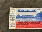 1972 World Series Game 7 Ticket Stub A s Vs Reds