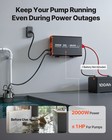 Vevor 2000w Sump Pump Battery Backup System Lcd Pure Sine Wave Power Inverter