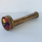 Vintage Handmade Brass Dual Wheel Kaleidoscope