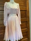Vintage Gunne Sax Romantic Pink Dress Jessica Mcclintock Wedding Collection 7