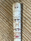 Antique Hand Carved Cigarette Holder   Pen Cover  Inuit   Indian Totem 