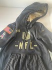 Nike Nfl New York Salute To Service Black On-field Dri Fit Hoodie Men X Small