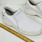 Nurse Mates Womens Size 10 White Slip Resistant Work Shoes Leather Comfort Dove