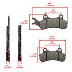 Brake Pads For Can-am Maverick X3 Max Turbo R   Rr 2017-26 Front Rear Left Right