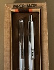 Vintage Paper Mate Pen   Pencil Set Blue Ball Point Ink In Original Box
