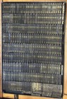 319 Pc Brass Letterpress Linotype Matrices 24 259 24pt Letters Numbers   10 Lbs