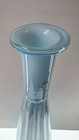 Mcm Cased Blue Fluted Empoli Italy Glass Genie Bottle  19 3 8    Tall  No Stopper