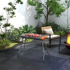 Fordable Bbq Charcoal Grill Stainless Steel Backyard Cooker Silver  Party
