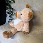 Ty Pluffies Corkscrew Pink 10in Tylux Plush Brown Hooves Snout White Chest 2002