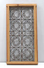 Moroccan Wood Framed Grill Panel Window door