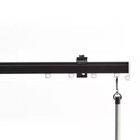 Art Decor Traverse Curtain Rod 132  Easy Care Fade Resistant Aluminum Black