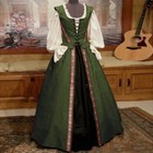 Halloween Womens Renaissance Medieval Gothic Witch Costume Fancy Dress Cosplay