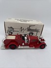 Ertl Die Cast 1937 Ahrens-fox Fire Truck Bank Red Nib