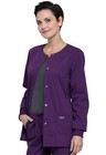 Eggplant Cherokee Scrubs Workwear Professionals Snap Front Jacket Ww340 Egg
