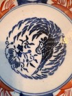 Antique Japanese Imari Porcelain Scalloped Plates Phoenix Meiji 8 25  Set Of 2