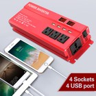 1000w 2000w Power Inverter 12v To 110v 4usb 4-sockets Led Car Converter Portable