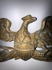 Vintage Cast Aluminum American Eagle Wall Plaque Mount Hanging Shield Patriotic