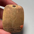 Jamtland Sweden Vintage Souvenir Copper Badge Flower Nigritella Nigra Brunkulla