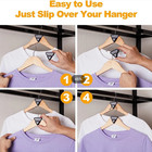 100pcs Clothes Hangers Space Saving Closet Organizers Heavy Duty Hanger Extender